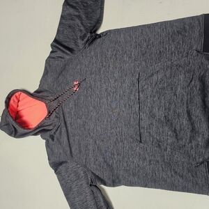 Under Armour Charcoal Hoodie with Coral Lining
